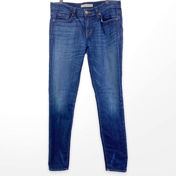 J BRAND the Skinny High Tide Mid Wash Low Rise Jeans - Picture 1 of 13